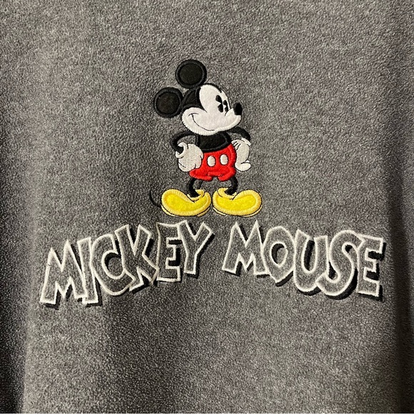 Vintage Disney Mickey Mouse Fleece Hooded Sweater - Picture 2 of 4